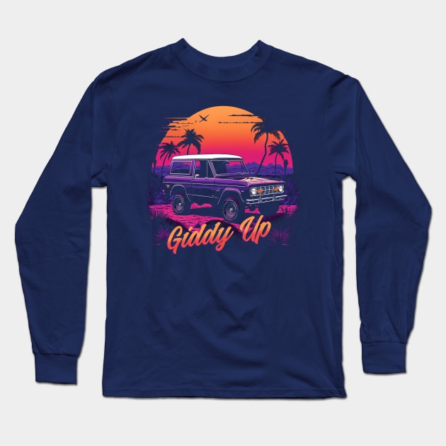 Giddy Up Bronco Long Sleeve T-Shirt by Kid Relic